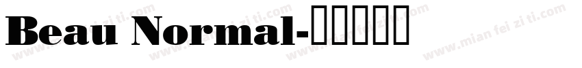 Beau Normal字体转换